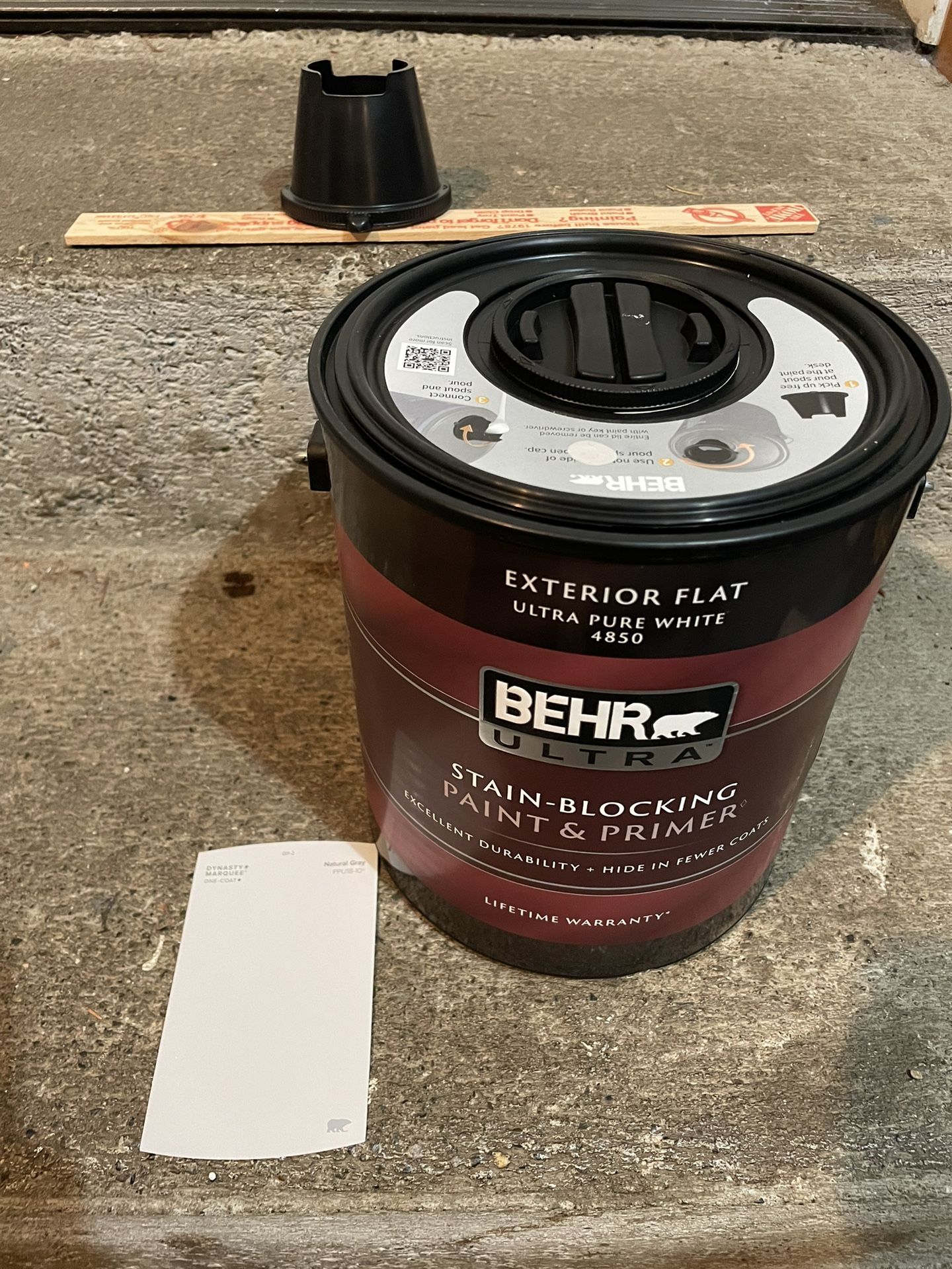 1 Gallon Behr Ultra Exterior Paint Light Gray, Unopened for Sale in