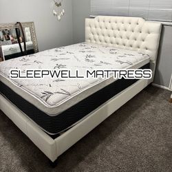 New Queen Bed Frame With Mattress 