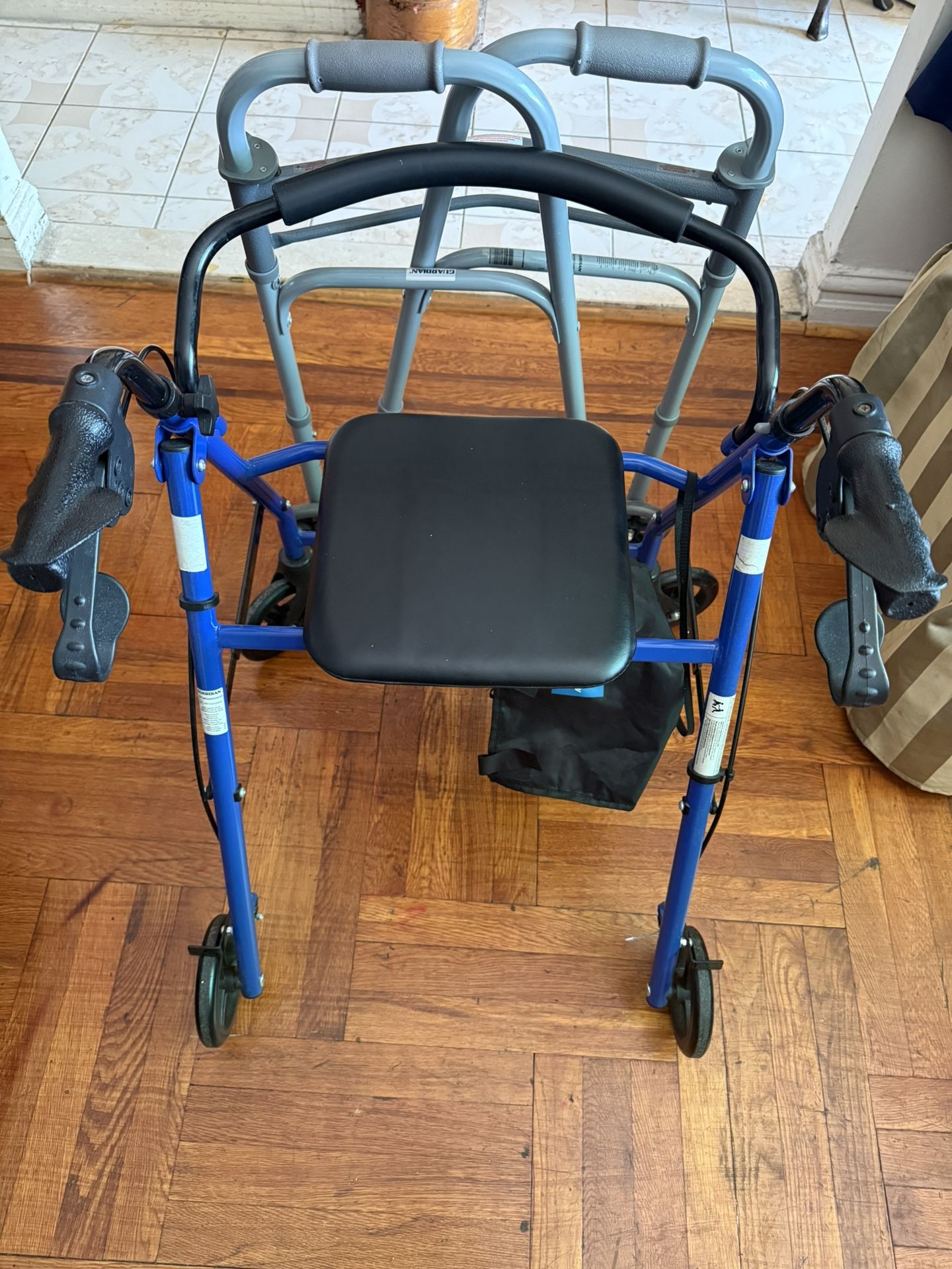 Brand new Adult Seating Walker and an additional regular walker.