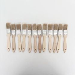 One Dozen New 1" Chip Paint Brushes for Painting & Crafts