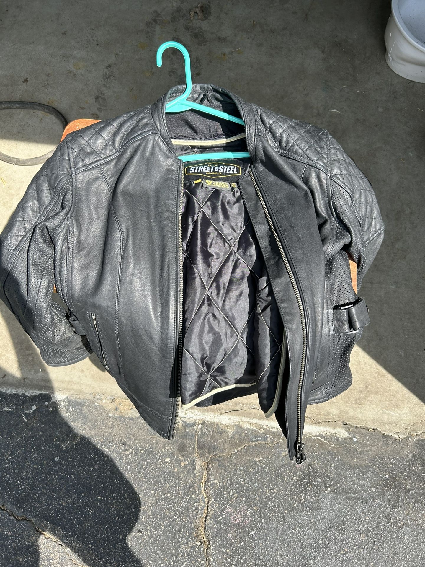 Motorcycle Jacket And Helmet