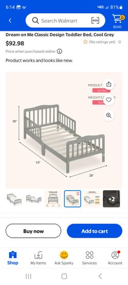 Dream on me toddler bed