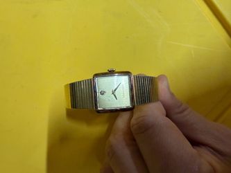 Vintage Longines Gold-Tone Rectangular Watch