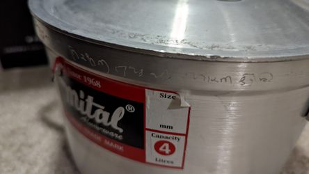 Set Of 2 Aluminum Indian Cookware Mital Brand - Not Used 