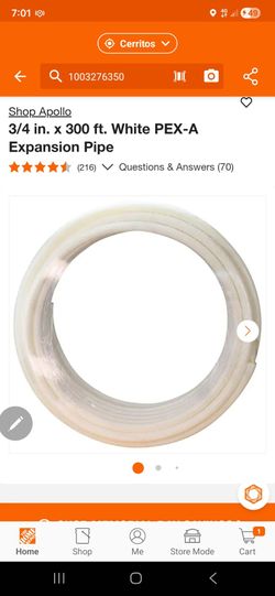 3/4 in. x 300 ft. White PEX-A Expansion Pipe