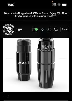 Mast tattoo pen and wireless motor