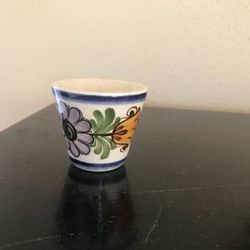 Vintage Hand Painted Egg Cup from Austria- Repaired