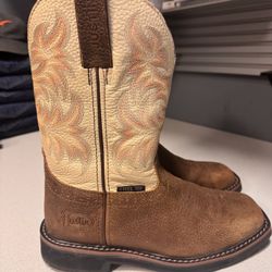 Justin’s Steel Toe Work Boots - Size 6EE
