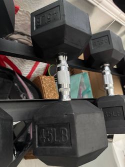 45lbs dumbbells (pair)