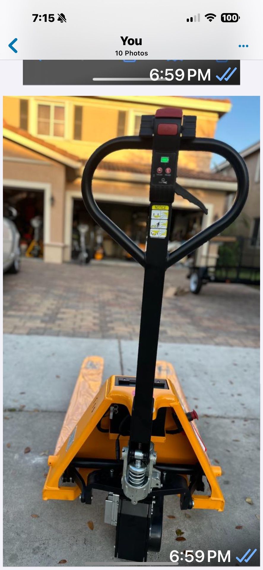 2-in-1 Electric Pallet Jack