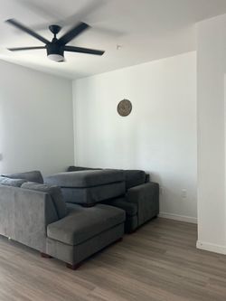 Grey couches