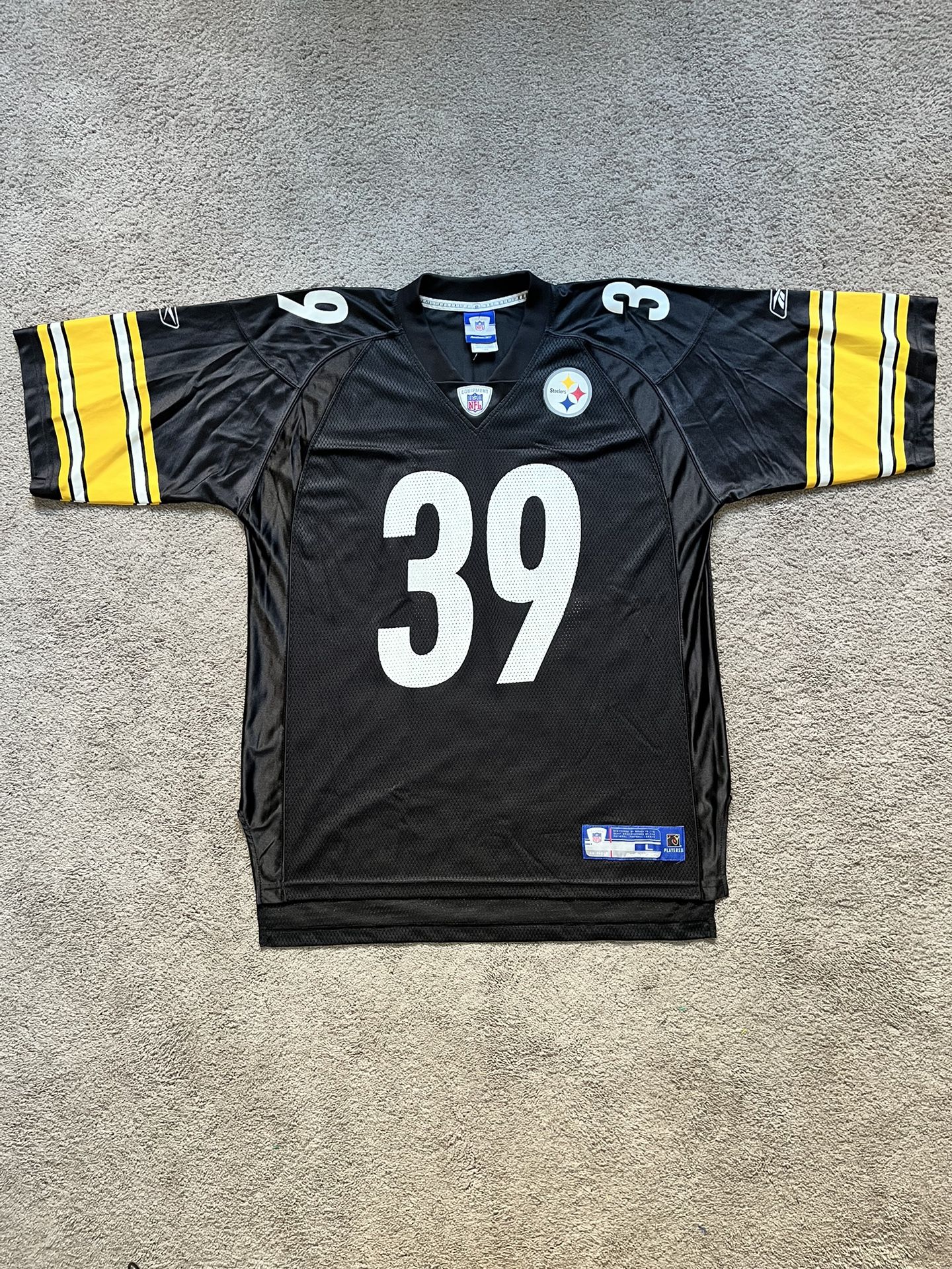 Reebok NFL Pittsburgh Steelers Willie Parker 39 Jersey Men’s Size Large