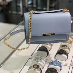 NWT Michael Kors Jade Shoulder Bag Blue 