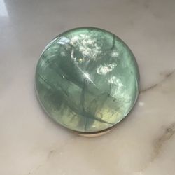 Green Fluorite Sphere
