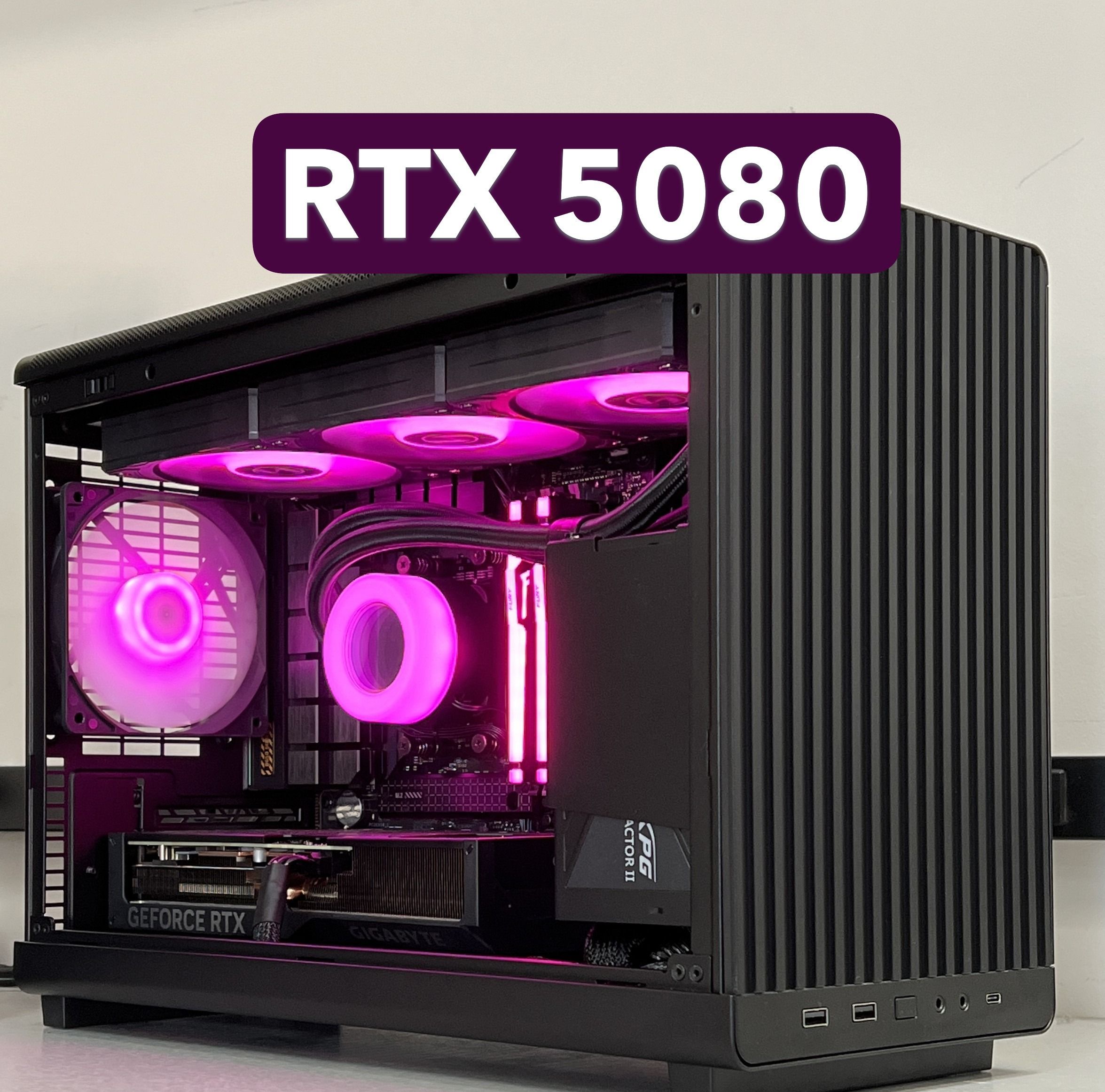 🎮 FOX 79 🎮 RTX 5080 CRAD MICRO CASE PC | CUSTOM GAMING PC | AMD 7-9800X3D | 32GB DDR5 RAM | RTX 5080 | 2 TB SSD | WIN 11