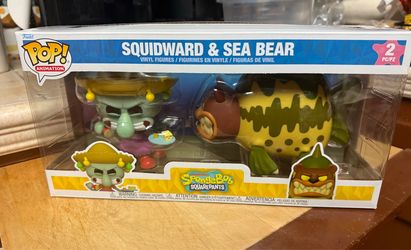 Funko pop Animation, SpongeBob SquarePants, Squidward, and Sea bear