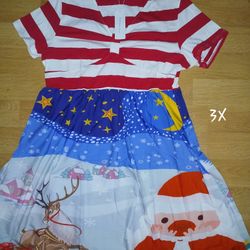 New 3X Christmas Dress