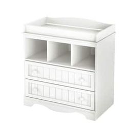 Savannah 2-Drawer Pure White Changing Table