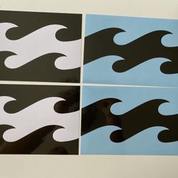 Billabong Stickers Billabong Team XL Stickers 4 Individual Stickers Quiksilver RVCA HURLEY HEKI T&C SHARPEYE Channel Islands