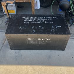 Vintage Military Trunk