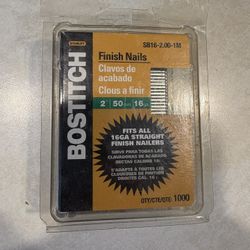 BoStitch, Finishing Nails