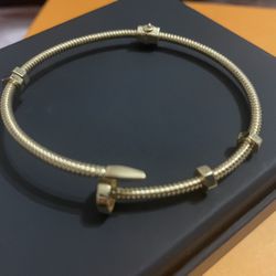 Cartier Style Bracelet 14 KT Gold 