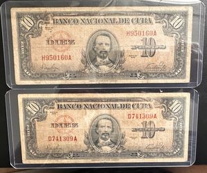 Billetes De 10  1949 Años 