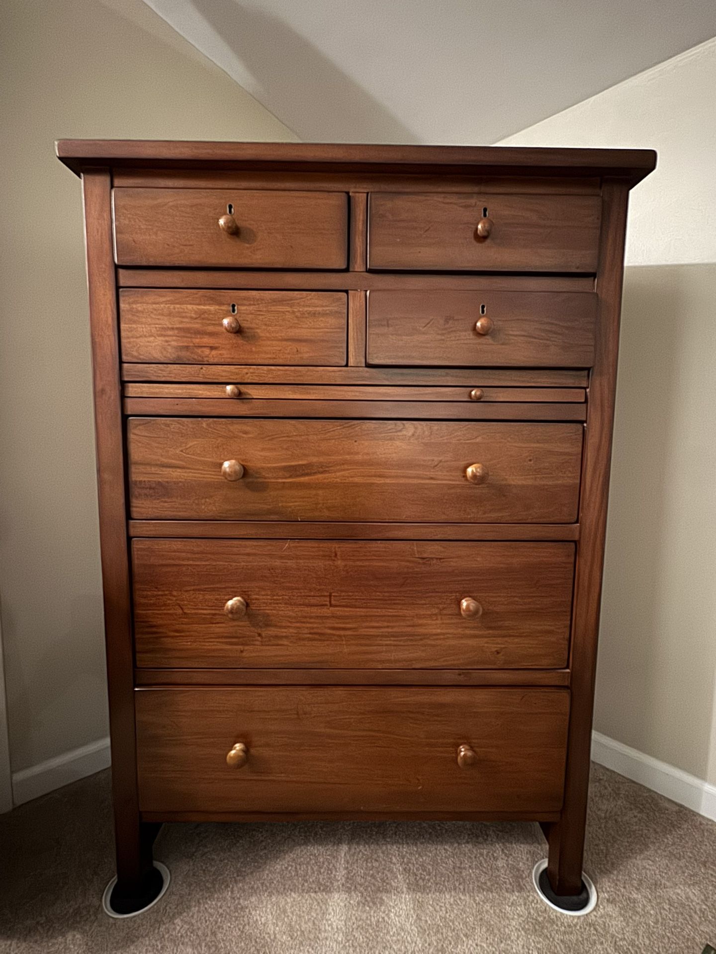 Farmhouse Pottery Barn Cherry Wood Dresser