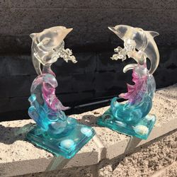 Mermaid with Dolphins $40