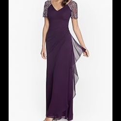 Evening gown purple