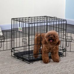 Brand New Sm'md Dog Crate 2 Door Folding Pet Kennel With Tray  Portable Foldable Animal Cage Jaula De Mascota 