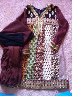 Indian dress with scarf and pant