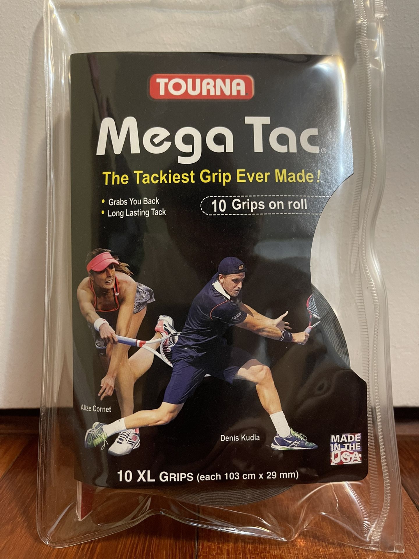 Tourna Mega Tac Tennis Overgrip (black/grey)