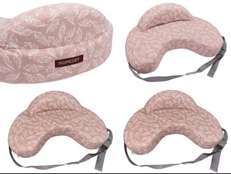 Momcozy Nursing Pillow Pink Leaf Print