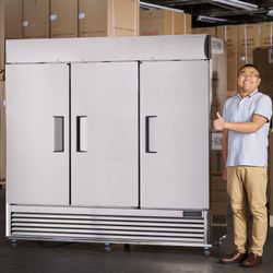 Commercial Reach-in Refrigerator | 83” 3-Door ETL | Free Shipping | Up To 10-Year Warranty