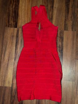 Red bandage dress