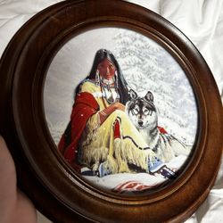 Limited Edition Snow Princess Plate “Princess Of The Plains” By David Wright 1993 The Hamilton Collection