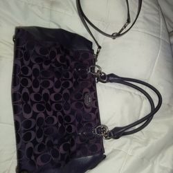 Coach Hand Bag With Shoulder Strap