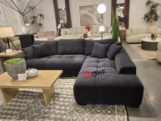 Modern Living Room Sectional Chaise Sofa 119"W X 79"D  X 35" H