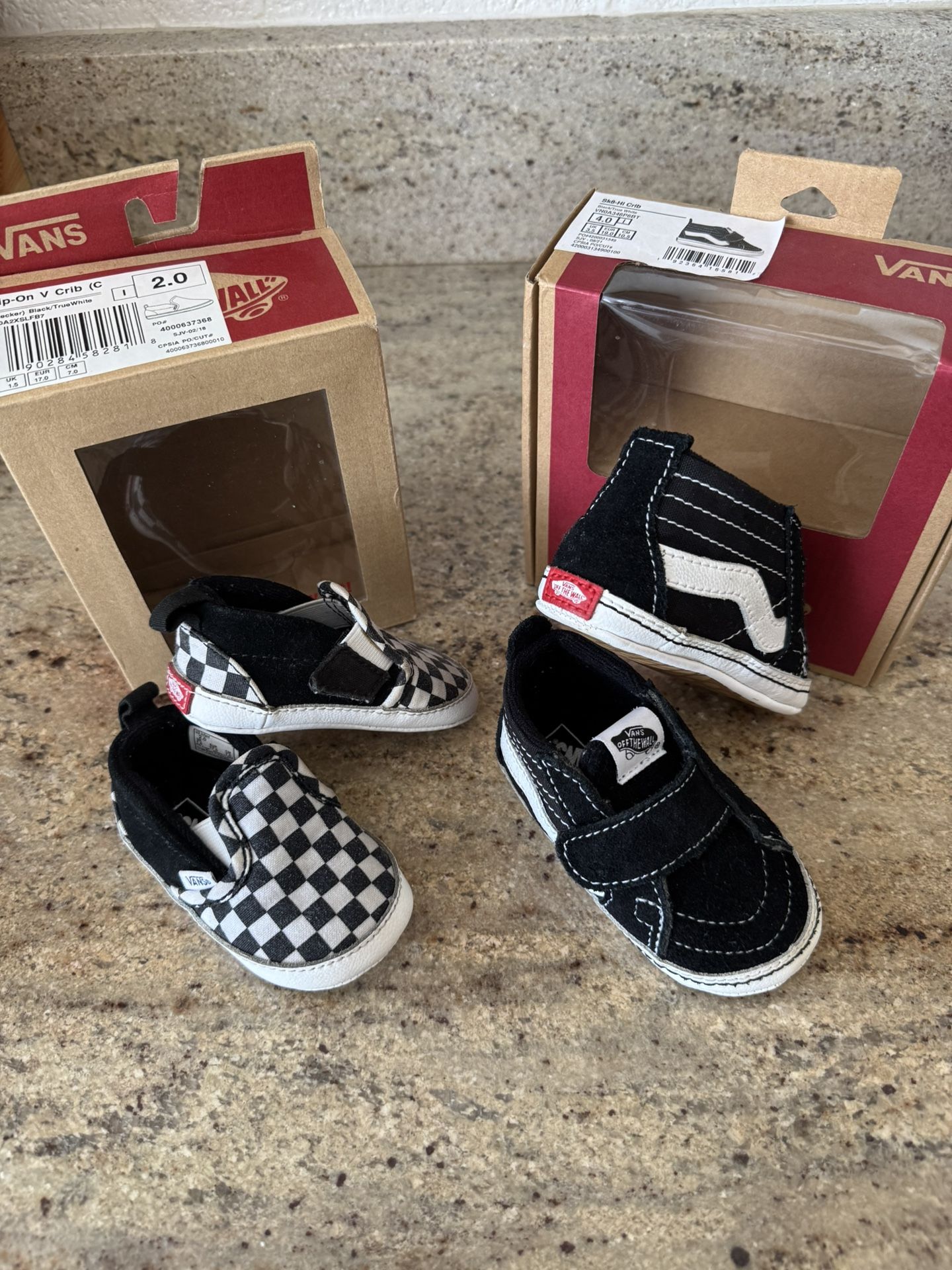 Infant Vans Off The Wall Size 2 And Size 4
