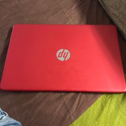 HP 15.6" Pentium 4GB/128GB Laptop-Scarlet Red
