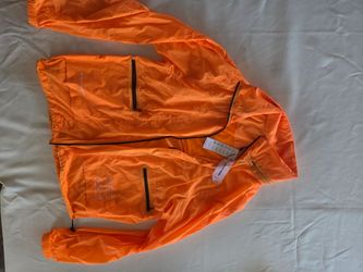 Orange Lightweight Windbreaker Jacket