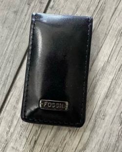 Fossil Leather Money Clip