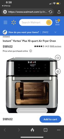 Instant Vortex Pro 10-Quart Basket Air Fryer Oven for Sale in Charleston,  SC - OfferUp