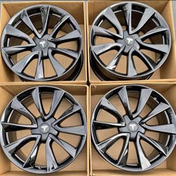 19" Tesla Model 3 Factory Wheels Rims Gloss Black