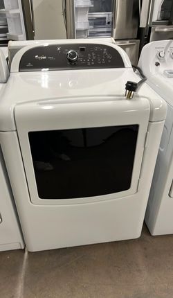 Whirlpool Electric Dryer – Large Capacity, Window Door, White