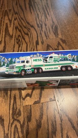 Hess Toy Truck and Helicopter