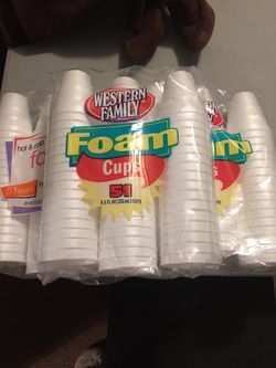 (7) Packages  Foam Cups $10