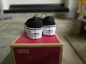 Vans Classic Slip On Stackform 8.5W-black *New*