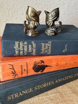 Mid Century Brass Fish Holders